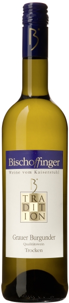 BischoffingenGrauer Burgunder Qualitätswein trocken Jg. 2019 Serie TraditionDeutschland Baden Bischoffingen
