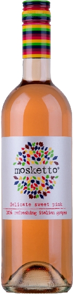 Mondo del Vino. Mosketto Rosato Jg. Cuvee aus Moscato, Braquetto