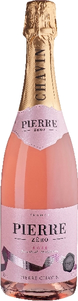 Pierre Chavin. Pierre Zero Sparkling Rose alkoholfrei Jg. Cuvee aus 80 Proz. Chardonnay, 20 Proz. Merlot