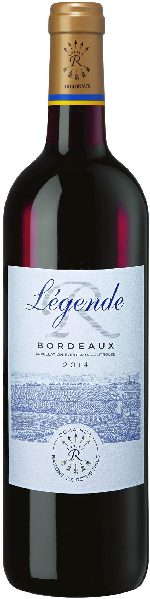 Rothschild Legende Bordeaux rouge AOP Jg. 2018 Cuvee aus 60 Proz. Cabernet Sauvignon, 40 Proz. Merlot im Holzfass gereift 5400610027 Frankreich WeinUnion