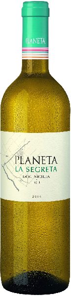 Planeta La Segreta Bianco Jg. 2020 Cuvee aus 50 Proz. Grecanico, 30 Proz. Chardonnay, 10 Proz. Fiano, 10 Proz. Viognier
