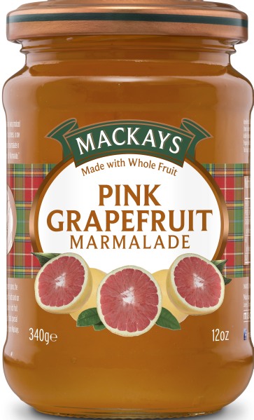MarmeladeMackays Marmalades Pink Grapefruit  340gDelikatessen Marmelade