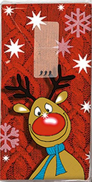 PfiffigesRed nose Taschentücher weihnachtliches Motiv 10 St. je Packgung, 4-lagigDelikatessen Accessoires Pfiffiges